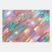 Modern Glitter Opal Holografisch Collectie Inpakpapier Vel (Voorkant 2)