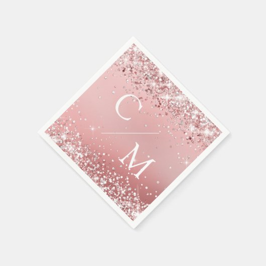 Modern, glitter Paper Napkin Servet (Hoek)