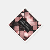 Modern Glitter Pattern Vrijgezellenfeest Servet (Hoek)