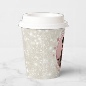 Modern Glitter Photo Afstuderen Papieren Bekers (Rechts)