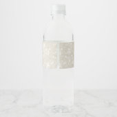 Modern Glitter Photo Afstuderen Waterfles Etiket (Achterkant)