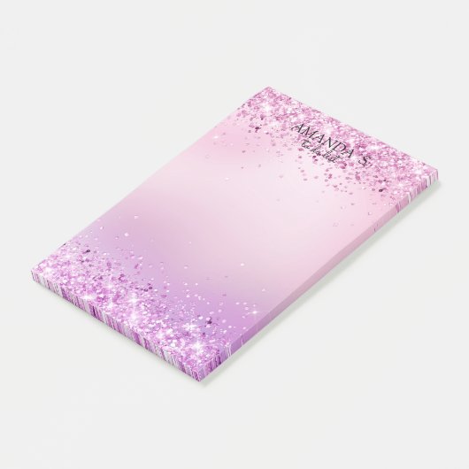 Modern Glitter Post-it Notities Post-it® Notes (Schuin)