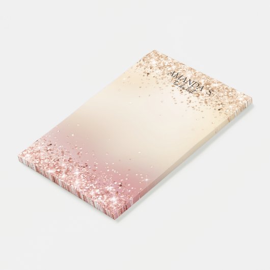 Modern Glitter Post-it Notities Post-it® Notes (Schuin)