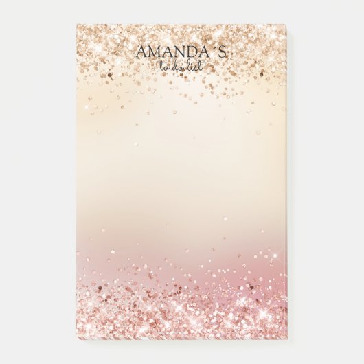 Modern Glitter Post-it Notities Post-it® Notes (Voorkant)