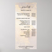 Modern Glitter Pricelist Poster (Voorkant)