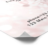 Modern, glitter prijslijst Poster (Hoek)