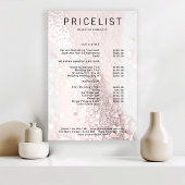 Modern, glitter prijslijst Poster