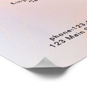 Modern, glitter prijslijst Poster (Hoek)