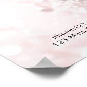 Modern, glitter prijslijst Poster (Hoek)