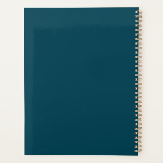 Modern glitter roos terug naar School Planner (Achterkant)