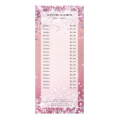 Modern, glitter, salon, prijsvormer reclamekaart (Voorkant)