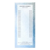 Modern, glitter, salon, prijsvormer reclamekaart (Voorkant)