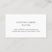 Modern Glitter Salon & Spa Loyalty Kaart Visitekaartje (Achterkant)