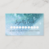 Modern Glitter Salon & Spa Loyalty Kaart Visitekaartje (Voorkant)