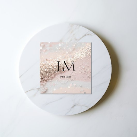 Modern Glitter Salon Visitekaartje