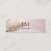 Modern Glitter Salon Visitekaartje (Voorkant)