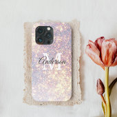 Modern Glitter Spark | Personal Initiaal Girly Case-Mate iPhone Case
