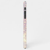 Modern Glitter Spark | Personal Initiaal Girly iPhone Hoesje (Linkerkant)