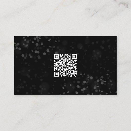 Modern glitter sparkly Makeup Visitekaartje (Achterkant)