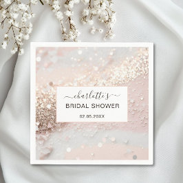 Modern Glitter Vrijgezellenfeest Servet