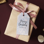Modern Glitter Vrolijk kerstcadeau Labels Cadeaulabel