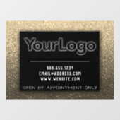 Modern Glitter Zakelijk Bedrijf Kleine Onderneming Raamsticker (Vel)