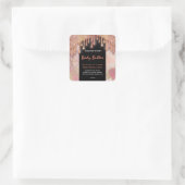 Modern glittery waterverf body butter label (Tas)
