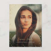 Modern Glitz Afstuderen foto dank u Briefkaart (Voorkant)