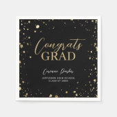 Modern Glitz Persoonlijk Afstuderen Servetten (Voorkant)