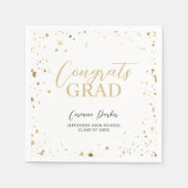 Modern Glitz Persoonlijk Afstuderen Servetten (Voorkant)