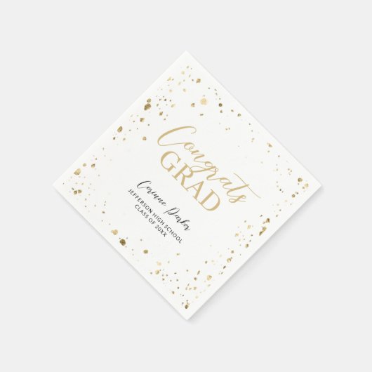 Modern Glitz Persoonlijk Afstuderen Servetten (Hoek)