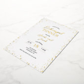 Modern Glitz Rehearsal Dinner Folie Uitnodiging (Gedraaid)