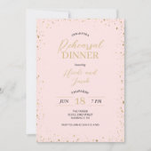 Modern Glitz Rehearsal Dinner Invitation Kaart (Voorkant)