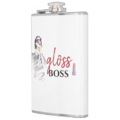 Modern Gloss Boss Girl Black Red Funny World Art Heupfles (Links)
