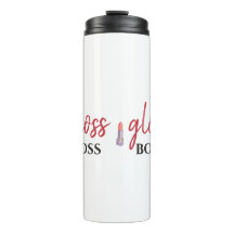 Modern Gloss Boss Girl Black Red Funny World Art