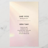 Modern Glow Salon Flyer (Achterkant)