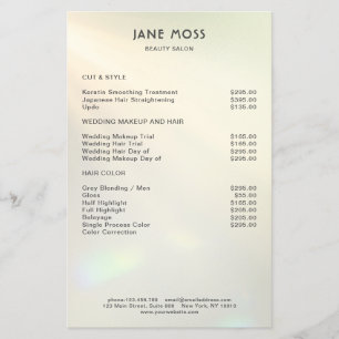 Modern Glow Salon   Flyer