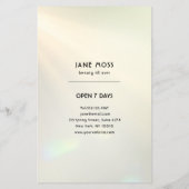 Modern Glow Salon   Flyer (Achterkant)