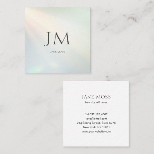 Modern Glow Salon Visitekaartje (Voorkant / Achterkant)