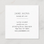 Modern Glow Salon Visitekaartje (Achterkant)