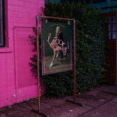 Modern Glow Script Pink Neon Wavy Afstuderen Foto Acryl Bord