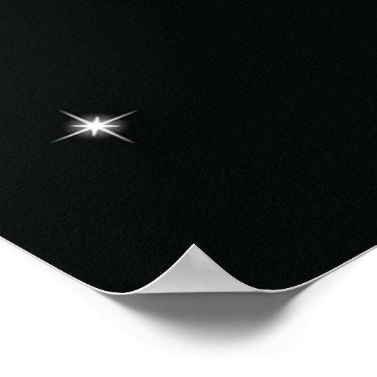 Modern Glowing Light Bulbs Happy New Year Poster (Hoek)