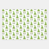 Modern Gnome Pattern set Candy Cane Heart Fun Inpakpapier Vel (Voorkant)