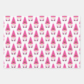 Modern Gnome Pattern set Candy Cane Heart Fun Wrap Inpakpapier Vel (Voorkant 3)