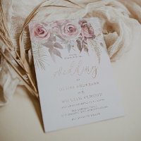 Modern Goddelijk Roos Goud Blush Bruiloft Echt