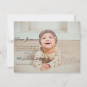 Modern Godfather-voorstel Godfather-doop Kaart (Voorkant)