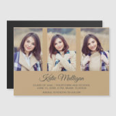 Modern Gold 3 Foto Afstuderen Save Date 2022 (Voorkant / Achterkant)