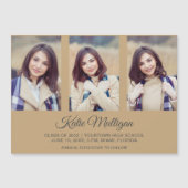 Modern Gold 3 Foto Afstuderen Save Date 2022 (Voorkant)