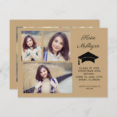 Modern Gold 4 Foto Afstuderen Save Date 2022 (Voorkant / Achterkant)