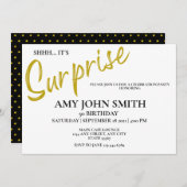 Modern Gold 50-jarige uitnodiging voor een Enterpr (Voorkant / Achterkant)